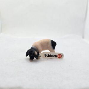 Porcelet de Souabe mangeant 13635, avec étiquette - Schleich